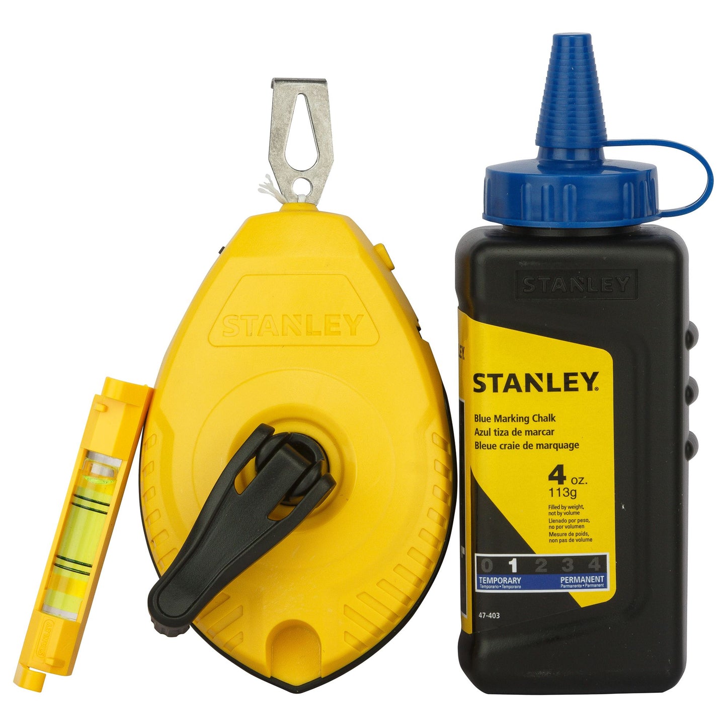 Stanley 30m Chalk Line & Blue Chalk Refill