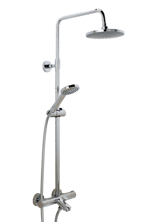 THERMOSTATIC SHOWER/BATH MIXER WITH RISER RIAL KIT