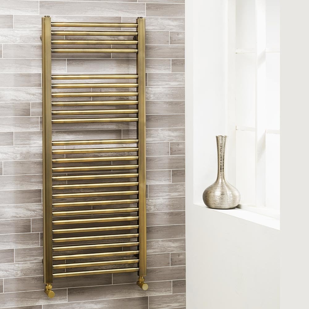 FLAT BRUSHED BRASS LADDER RAILS