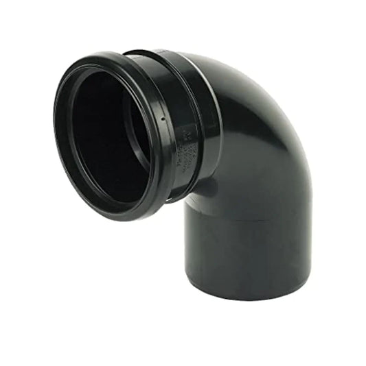 4" BLACK SOIL SINGLE SOCKET BEND 90 DEGREES