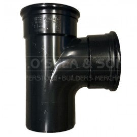 4" BLACK SOIL T BRANCH DOUBLE SOCKET