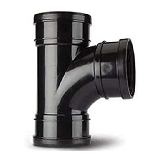 4" BLACK SOIL T BRANCH TRIPLE SOCKET