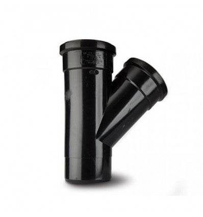 4" BLACK SOIL Y BRANCH DOUBLE SOCKET 45DEGREE