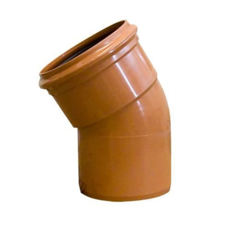 4" SEWER SINGLE SCK BEND 15DEG