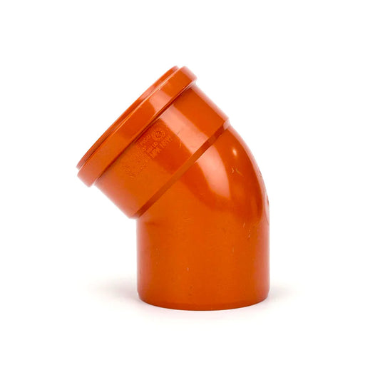 4" SEWER SINGLE SOCKET BEND 45DEG
