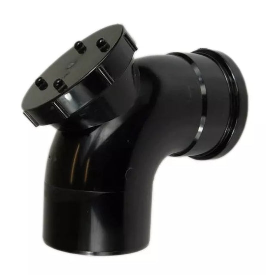 4" BLACK SOIL SINGLE SOCKET BEND 90 WITH CLEANING EYE