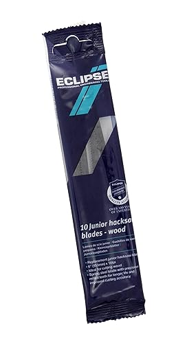 Eclipse Junior Hacksaw Blades for Cutting Wood - Pack of 10