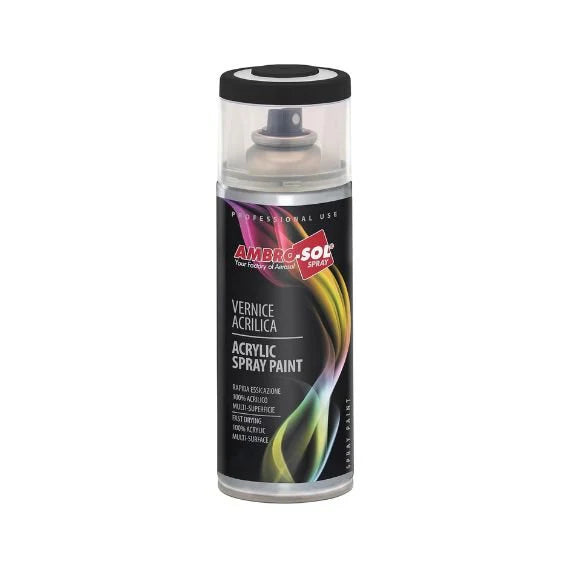AMBROSOL BLACK GLOSS SPRAY PAINT 400ML