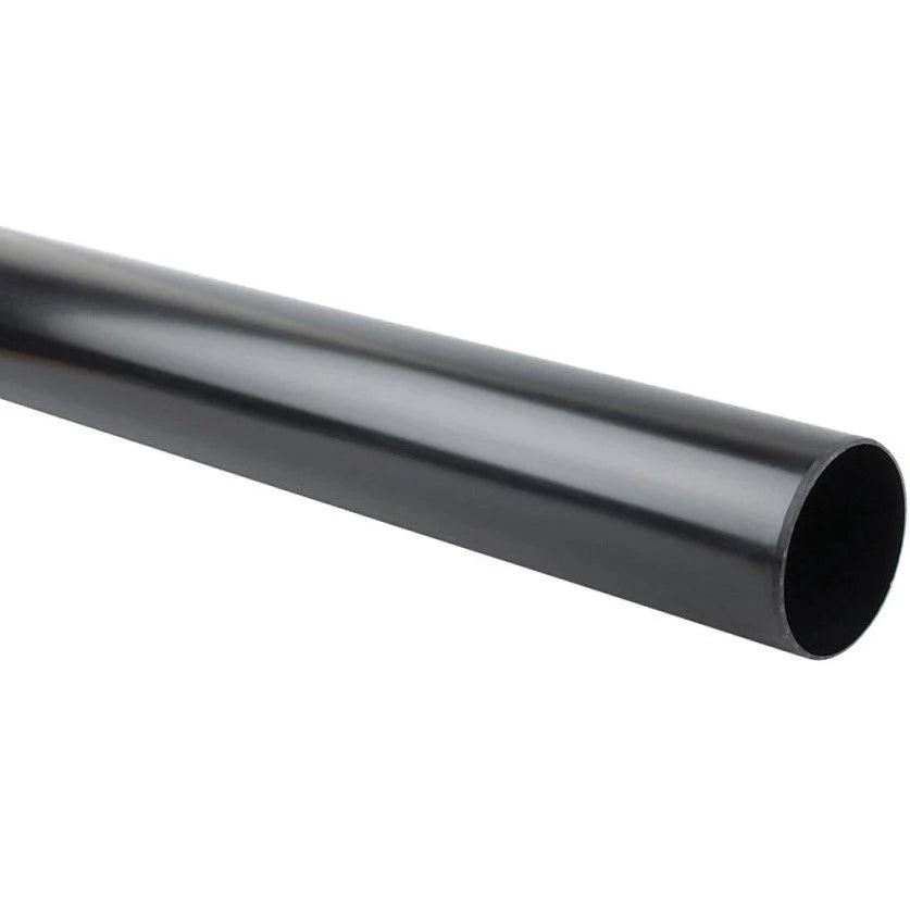 AQUAFLOW 2.5 BLACK PVC DOWNPIPE 4M