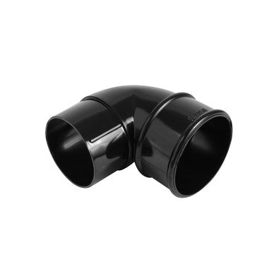 AQUAFLOW 2.5 BLACK PVC DOWNPIPE 90 OFFSET BEND