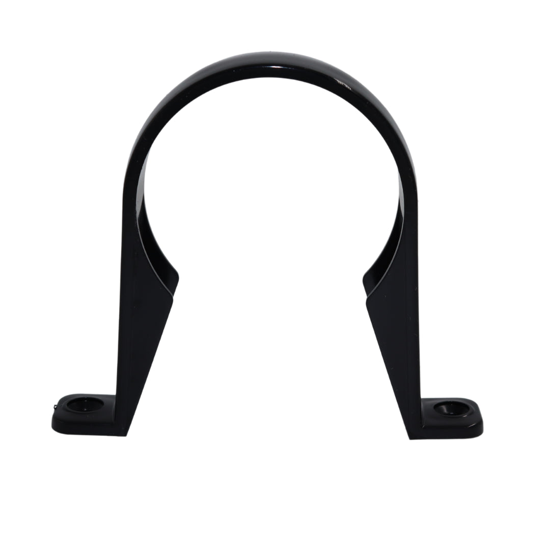 AQUAFLOW 2.5 BLACK PVC DOWNPIPE BRACKET CLIP