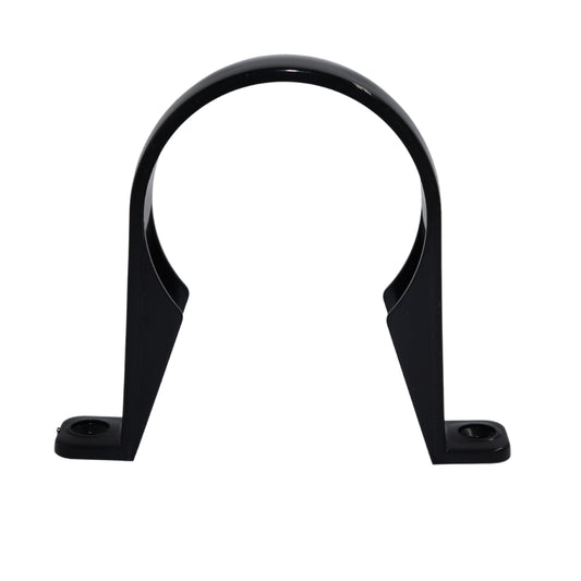 AQUAFLOW 2.5 BLACK PVC DOWNPIPE BRACKET CLIP