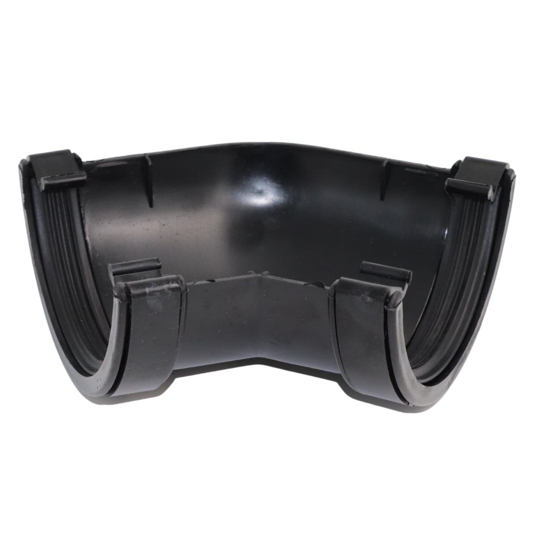 AQUAFLOW 4.5 BLACK PVC GUTTER 135 ANGLE BEND