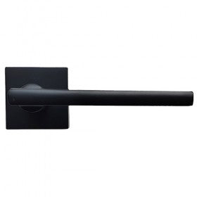 BASTA SIGNATURE BERLIN LOCKSET WITH HINGES SQUARE BLACK (bathroom available)