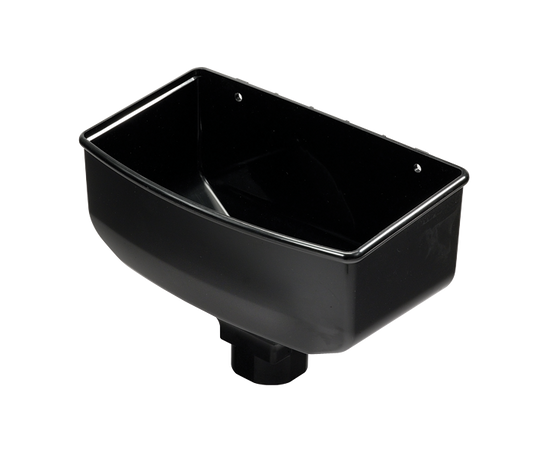 BLACK PVC HOPPER HEAD SQ/RD