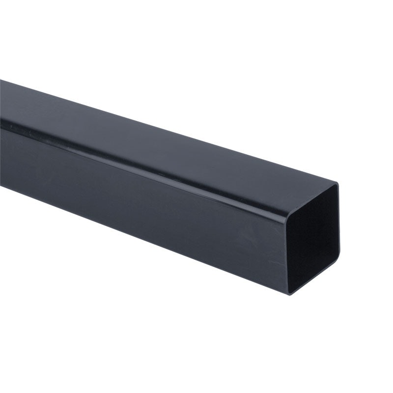 BLACK PVC SQUARE DOWNPIPE 4 METER