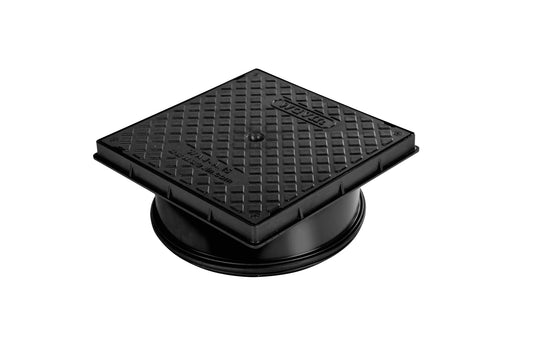 AJ MANHOLE COVER & FRAME BLACK