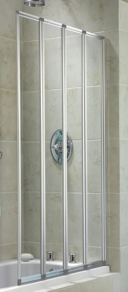 4 Part Bath Screen - Silver