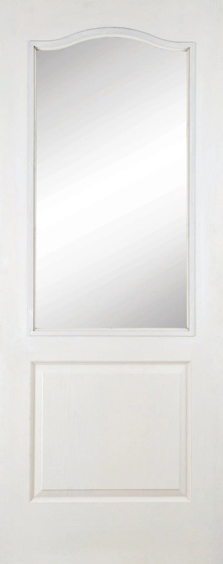 classique 2 panel woodgrain glazed door
