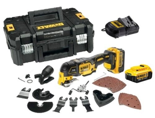 DEWALT Oscillating Multi-Tool + 2x4Ah Batteries + Charger + Accessories