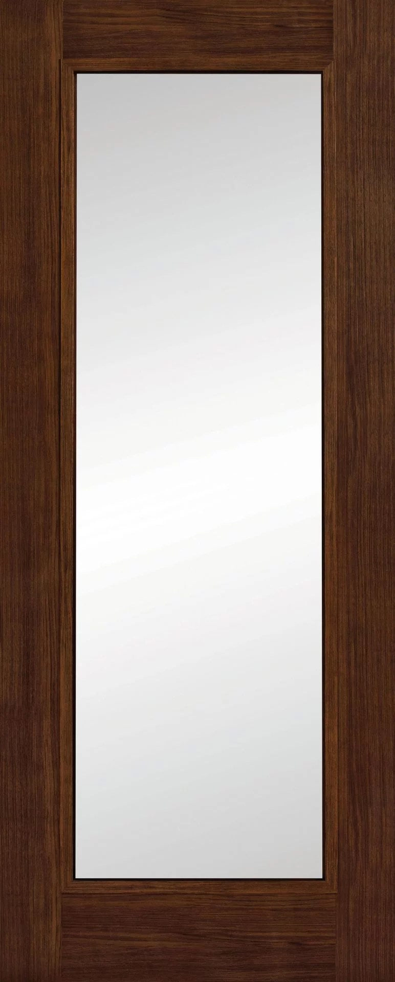 Shaker Luxury Laminate Walnut Clear Glass