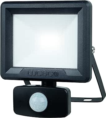 LUCECO 20W LED FLOODLIGHT C/W PIR