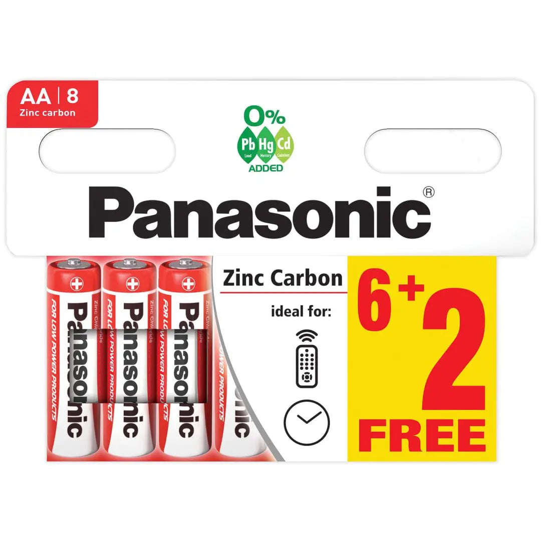PANASONIC AA BATTERY 8 PACK