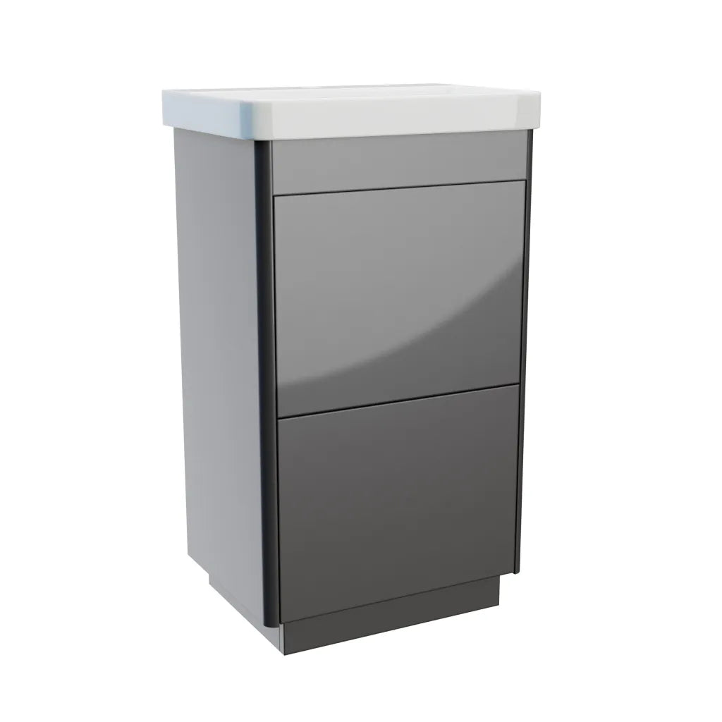 Perra 500mm Floor Standing Twin Drawer Unit