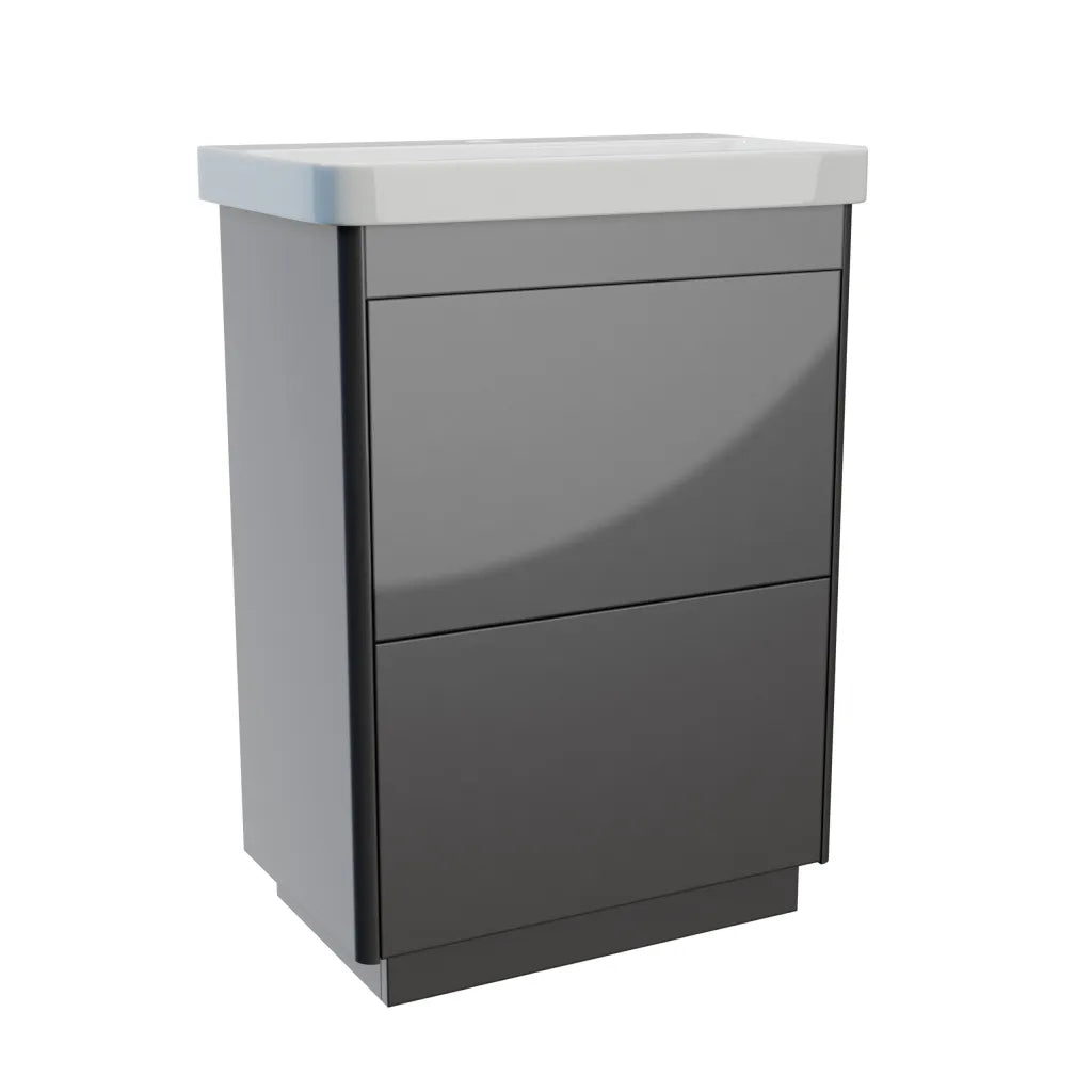 Perra 600mm Floor Standing Twin Drawer Unit