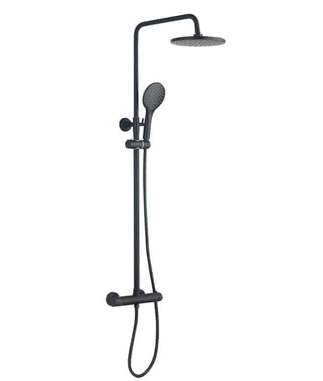 RAYNE THERMO BAR VALVE C/W SHOWER KIT BLACK