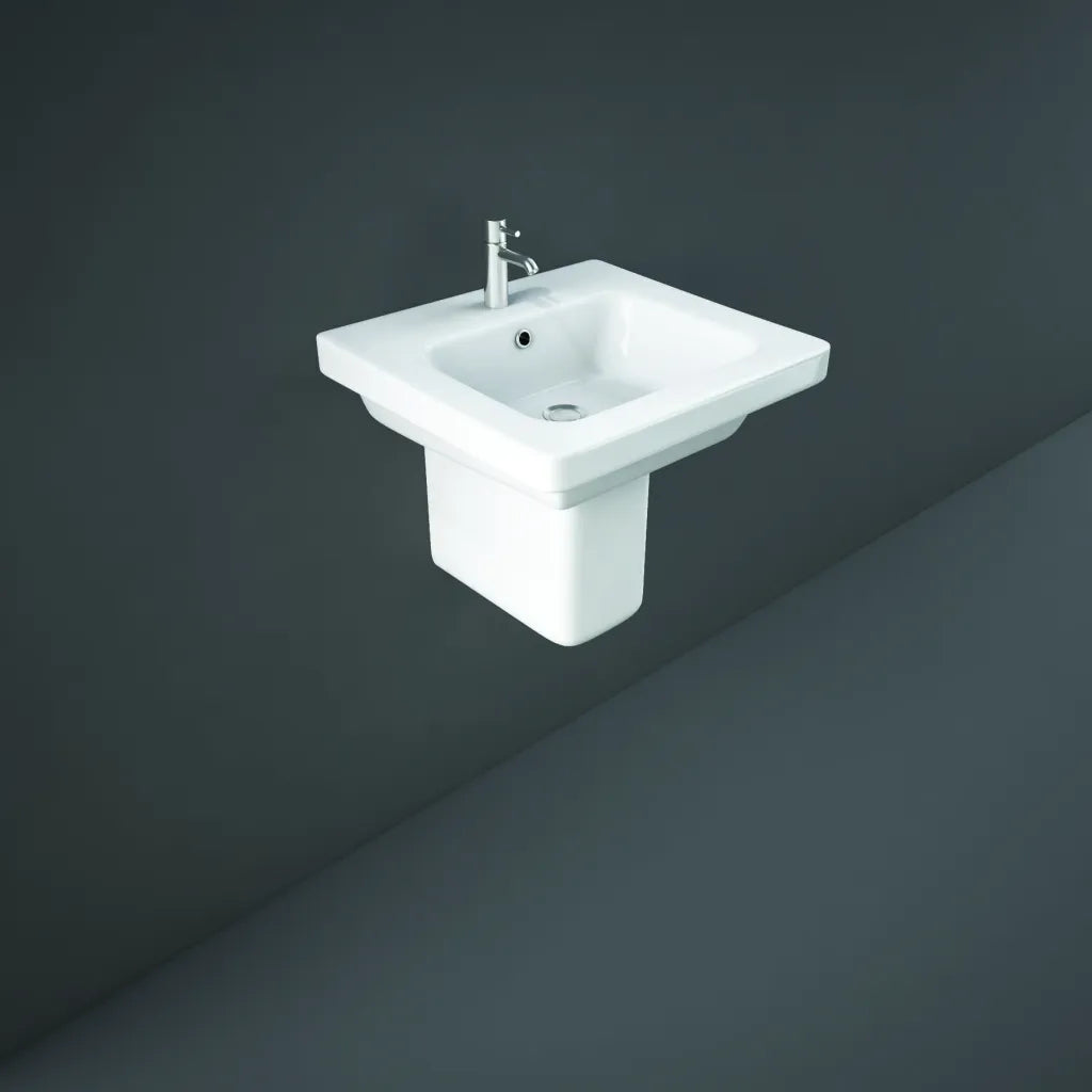 Resort 50cm Basin 1TH with Full Pedestal