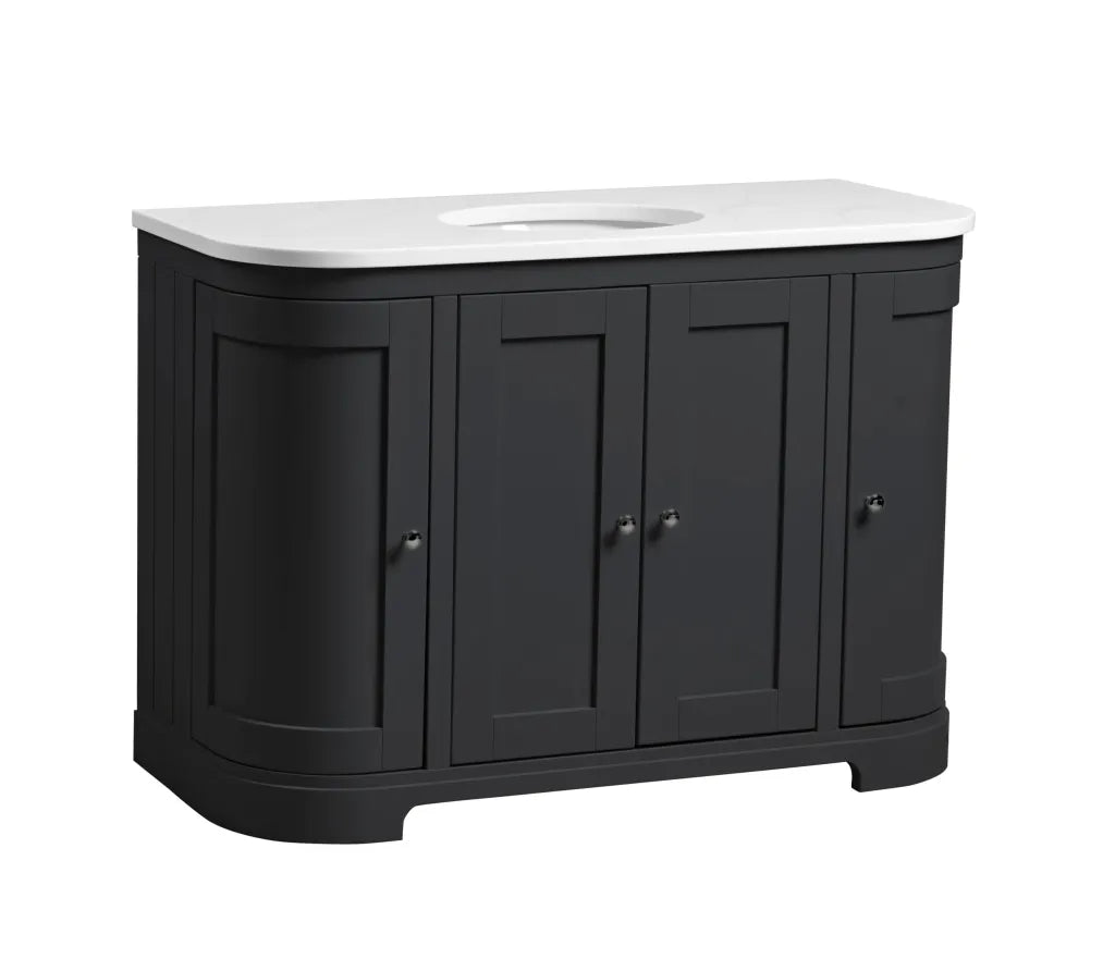 Lansdown Single 1200mm Curved Worktop Unit