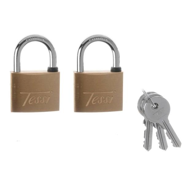 TESSI 50MM BRASS PADLOCK 2 PACK