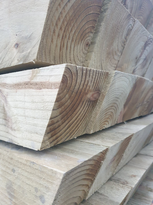 TREATED CHAMF FENCE POST WEATHERED 95X95X2.4M