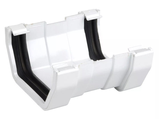 WHITE PVC GUTTER UNION