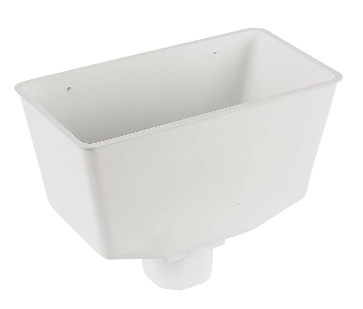 WHITE PVC HOPPER HEAD SQUARE/ROUND