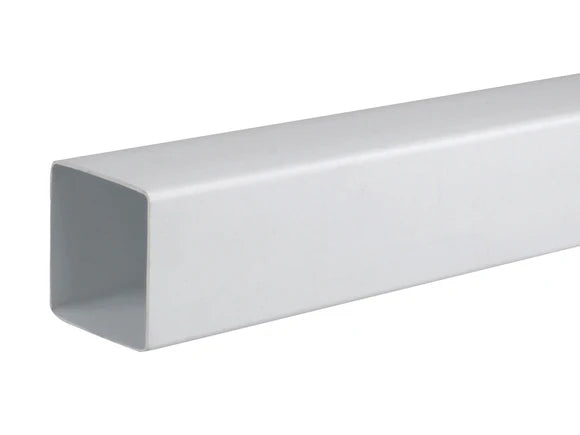 WHITE PVC SQUARE DOWNPIPE 5.5METER
