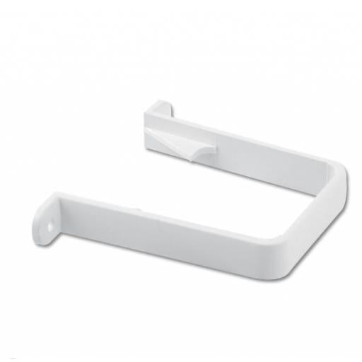 WHITE PVC SQUARE DOWNPIPE CLIP