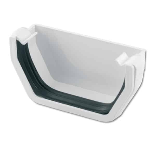 WHITE PVC UNI EXTERNAL STOPEND
