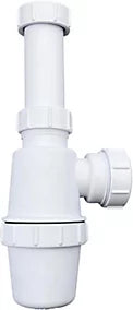 WHITE WASTE ADJUSTABLE BOTTLE TRAP 35MM (1.25")