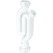 WHITE WASTE PEDESTAL TRAP 35MM
