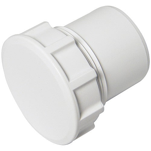 WHITE WASTE PIPE ACCESS PLUG CLEANING EYE 40MM