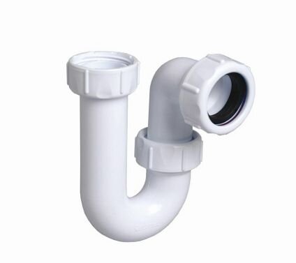 WHITE WASTE P TRAP 40MM