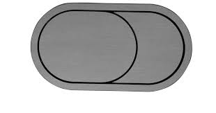 Oval Flush Plate Gunmetal
