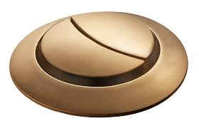 Brushed Brass Ø38mm Button