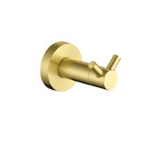 Erla Brushed Brass Double Robe Hook
