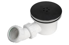 90mm Black Fast Flow Shower Waste