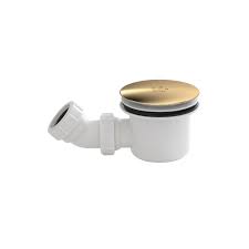 Fast Flow Shower Waste  Brushed Brass