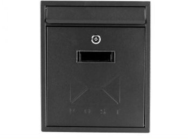 POST ZONE CONTEMPORARY BLACK POST BOX