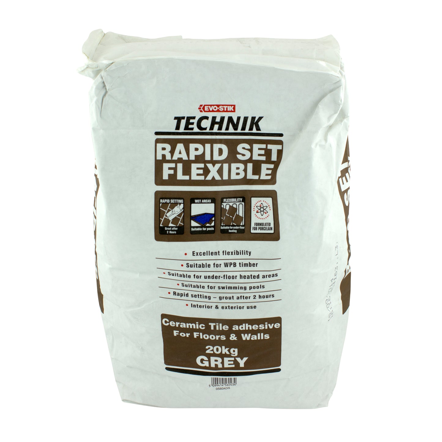 VITRAFLEX RAPID SET FLEXIBLE TILE GREY 20KG